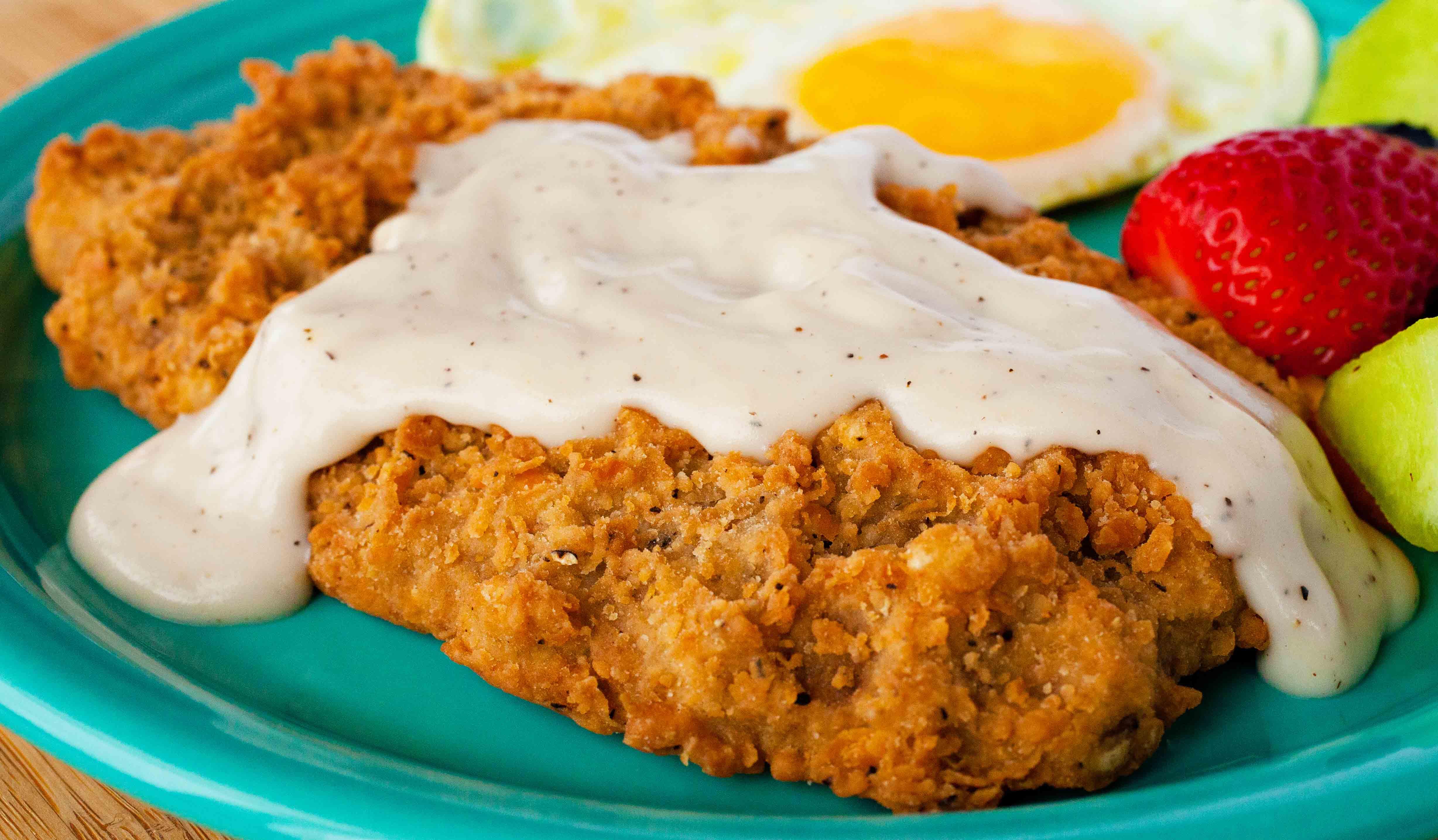 chicken fried steak/country fried steak 油炸牛排       texas