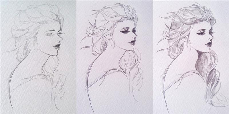 <em>漫画素描</em>的<em>头发</em>怎么画顺? - 知乎