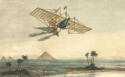 *1848年的aerial steam carriage应该是早期里最接近成功的蒸汽飞机