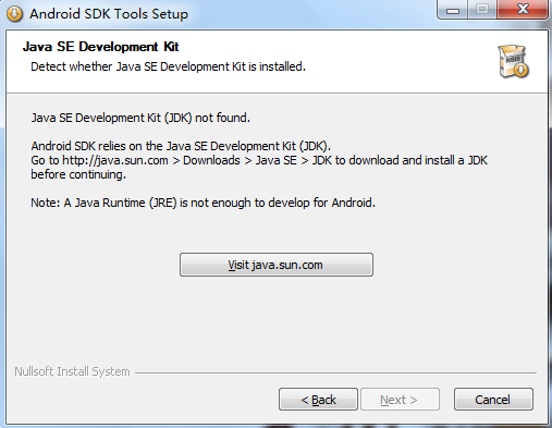 Android SDK 2.3安装的时候总是出现这种问题