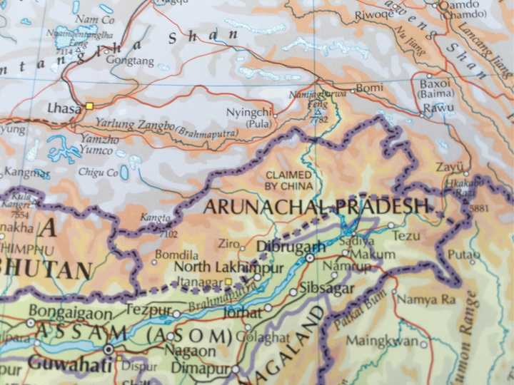 藏南地区,印度称阿鲁纳恰尔邦,印度控制,中国宣称