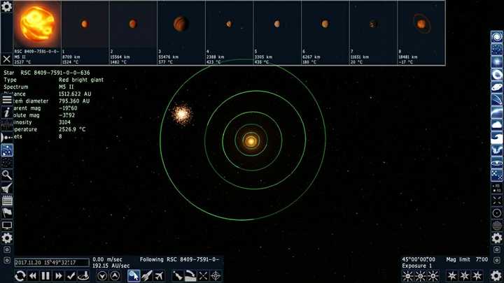 先选择边缘的某颗恒星,并给出行星轨道〖背景中有另一个星团