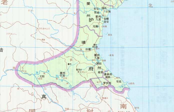 农州,冲州3州,共辖12县,大业三年(607年)改置比景,海阴,林邑三郡, 这