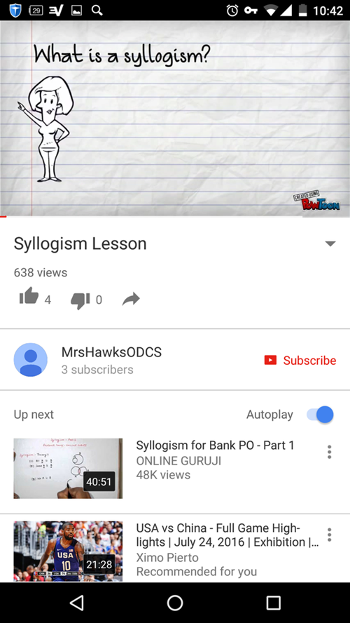这是用漫画来介绍什么是syllogism的一个2分钟短视频