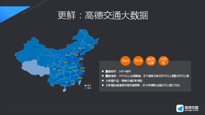 高德交通大数据在国内率先实现了实时路况的全面覆盖,已经可以即时