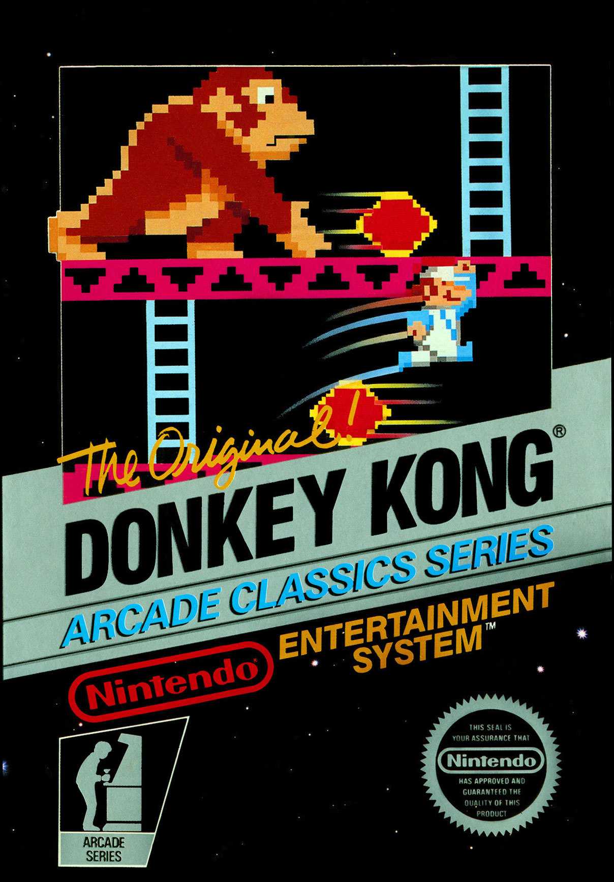 我来说一个吧,平台游戏的开创性作品,《大金刚》(donkey kong/ドン