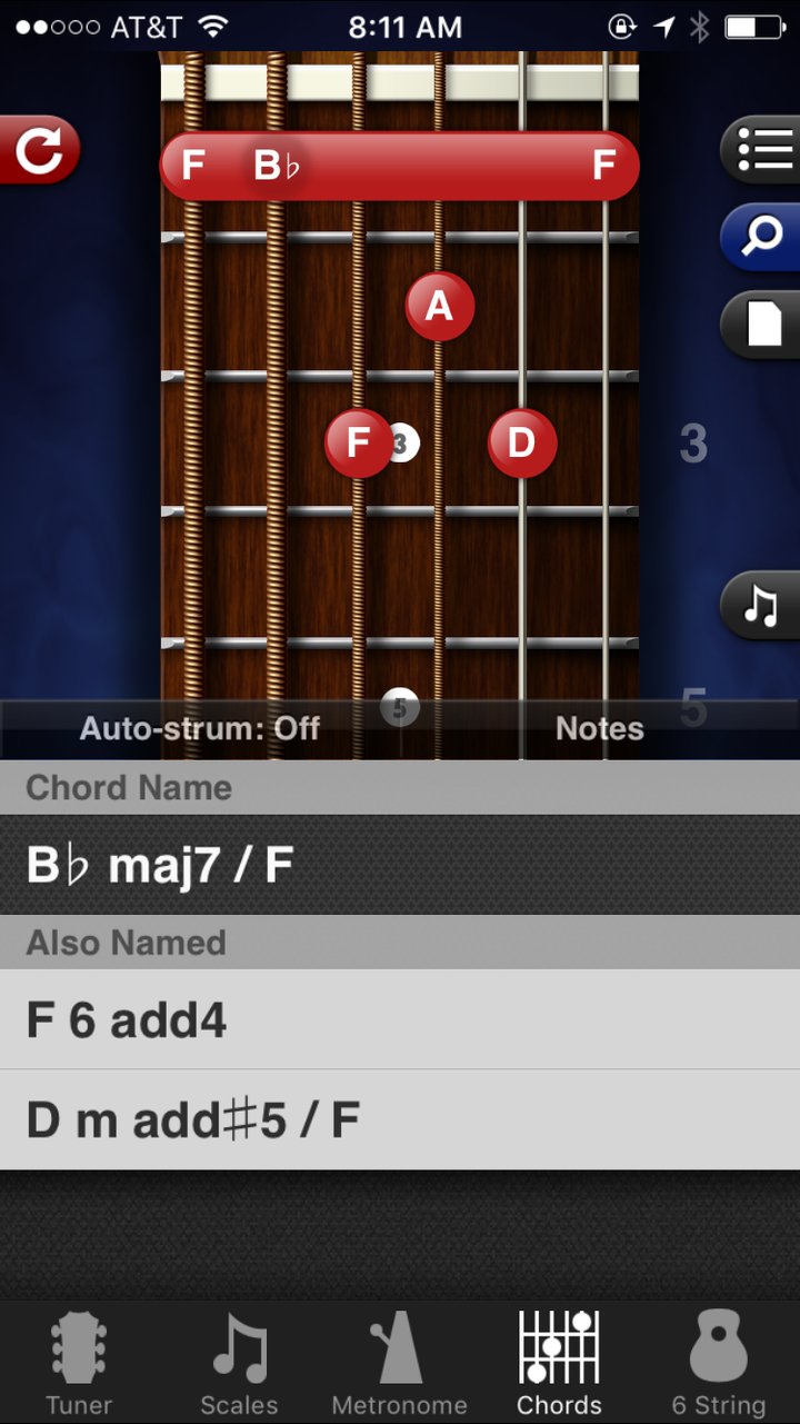 和弦,加上三弦ab音就是amaj7,所以你横按都加半音之后就变成是a#bm