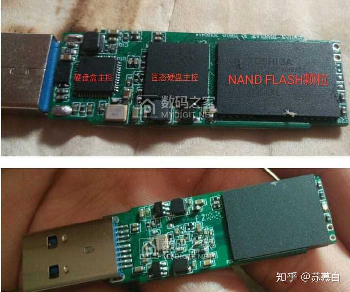 u盘里面是一张内存卡吗?