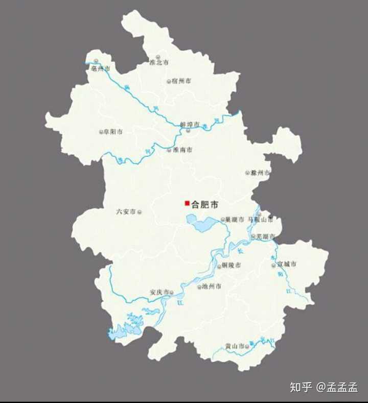 先找一张安徽地图做素材