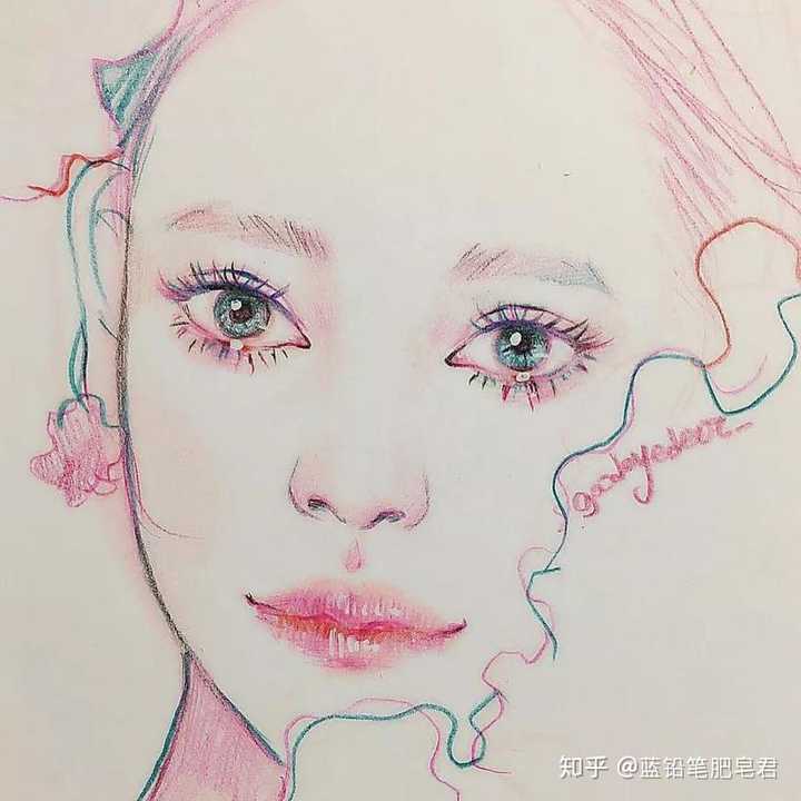 有哪些适合初学者临摹的彩铅画(卡通漫画风格)?