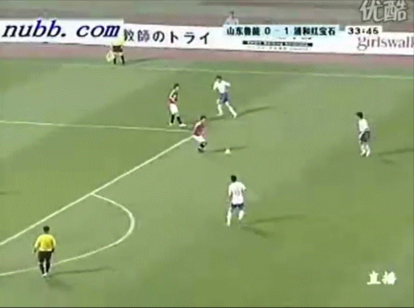 2007年6月7日,a3联赛对阵浦和红宝石,郑智远射扳平比分