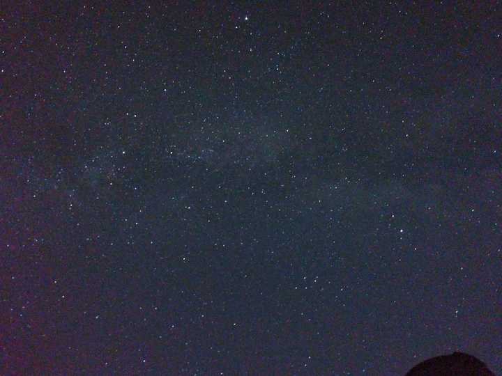 相机拍到的星河肉眼可以看到吗?