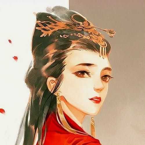 有哪些好看的古风女侠霸气动漫图?最好是红色系列?