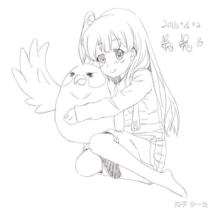 13-15年的露西(《妖精的尾巴》),漫画线稿临摹.