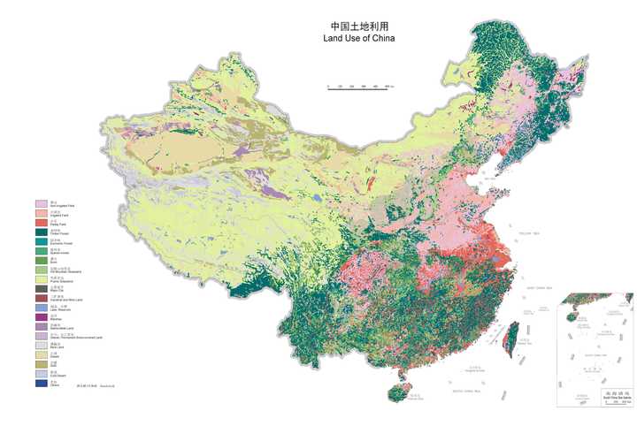 中国的土地利用情况