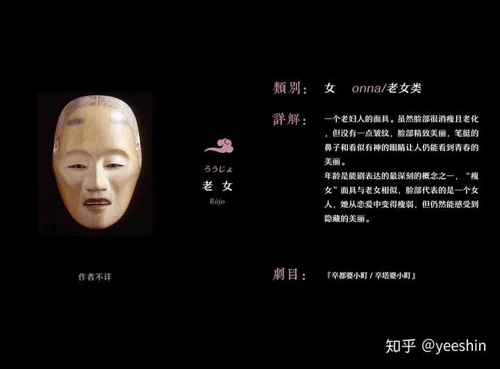 在分类上,一般都会把泥眼,桥姬,般若等面归入女面,也的确从演变角度来