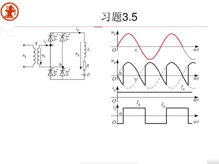 单相桥式全控整流电路,u2 =200v,负载r=2 ,l值极大,反