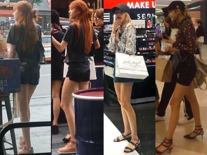 blackpink的好腿中lisa的腿能做到十分突出了