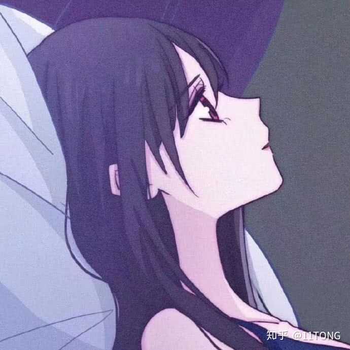 有没有紫色的动漫女头像?