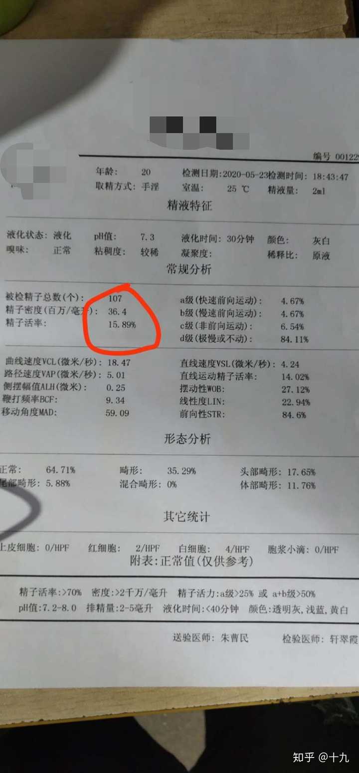 精子活率在60%以上,其中a 级和 b级活力的精子要达到40%,才可以正常