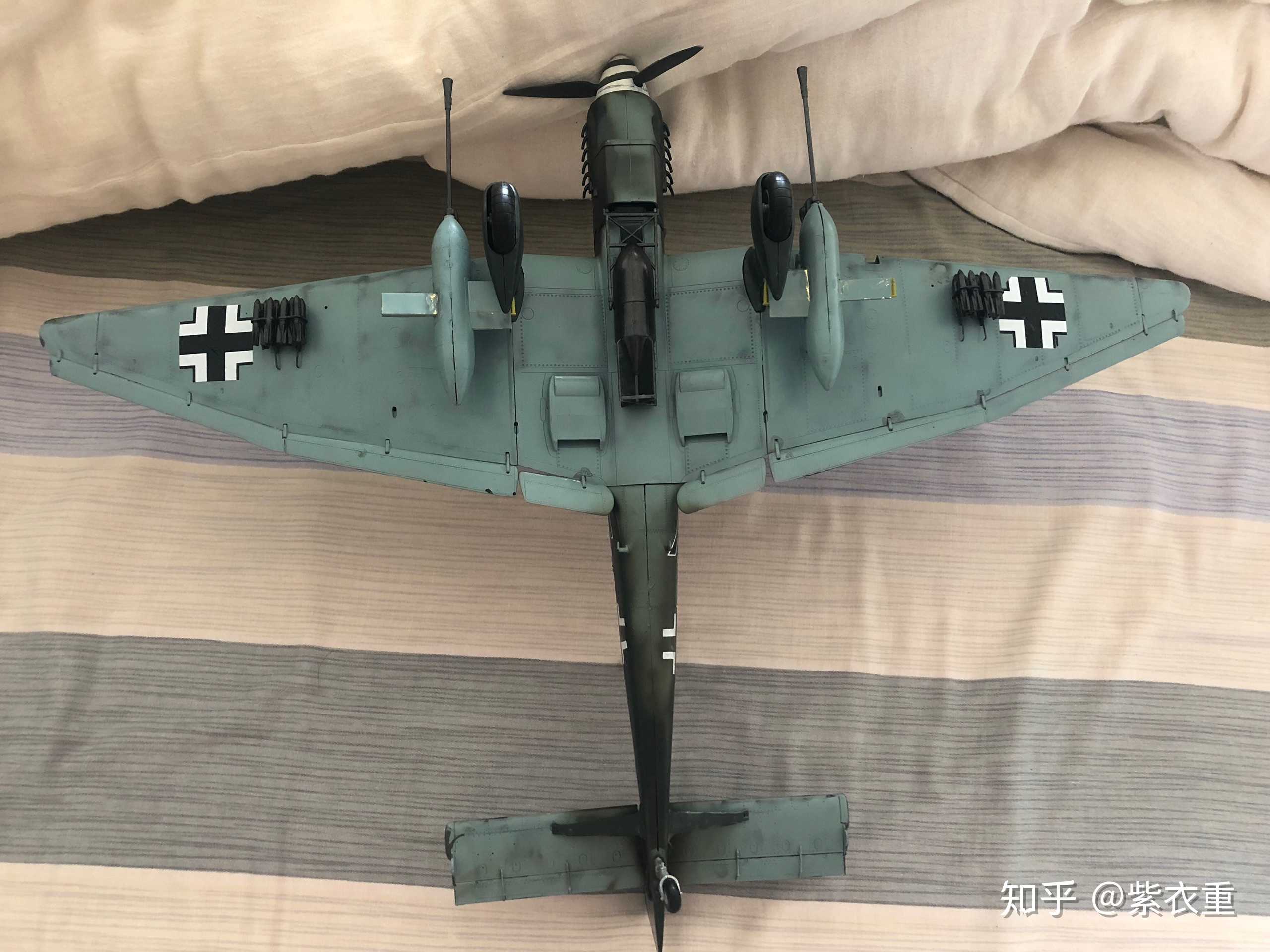 初入模型坑,1:32斯图卡ju87g2俯冲轰炸机