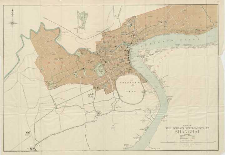 到1914年,两个租界的面积已经远远超过了上海县城的面积