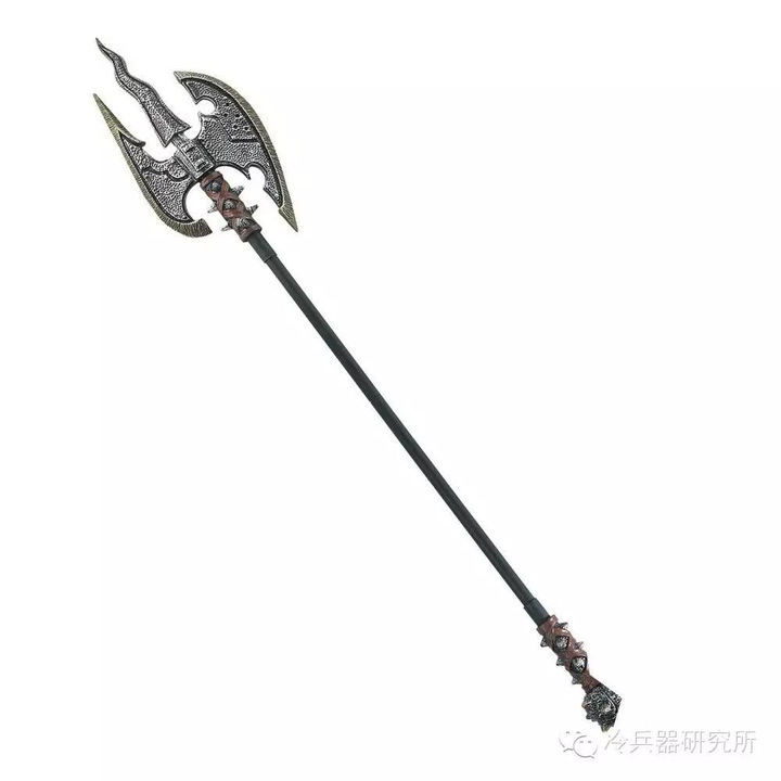 "halberd"这个词源自德语的杆(halm)和阔斧(barte.