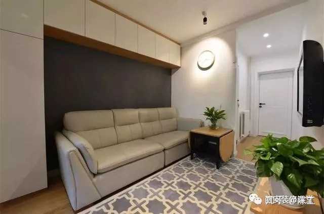 客厅沙发后面能否做墙柜?