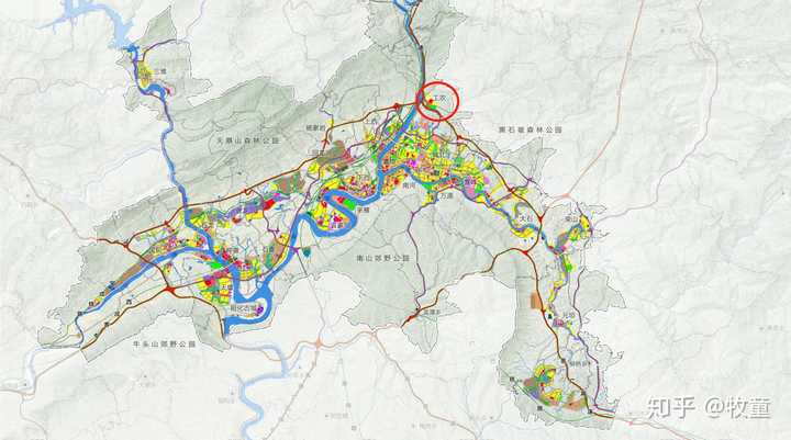 根据《广元市城市总体规划(2017-2035年)》的公示,中心城市用地布局