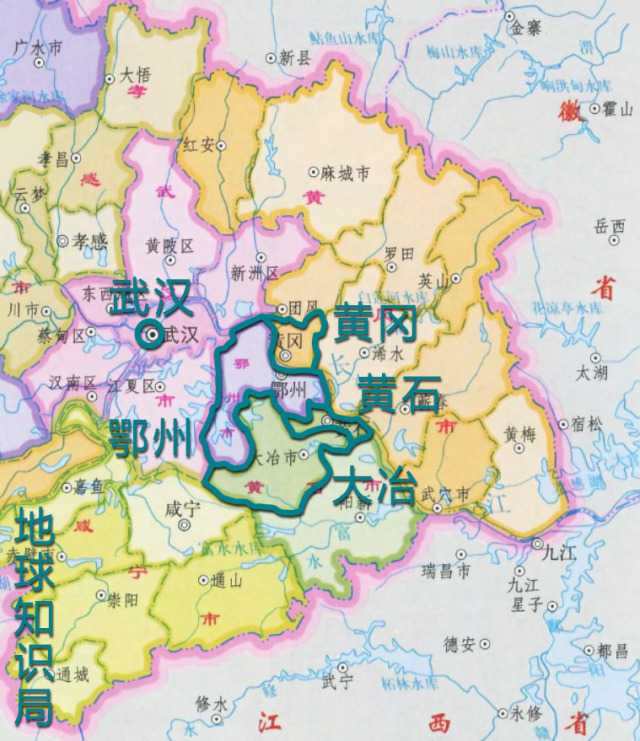 建国以来,鄂东的地区行政区划经过数度调整,最终形成了今天黄石,鄂州