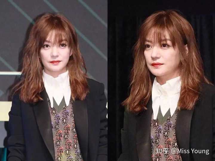 法式刘海是 造型最百变的一个,容错度相当高.
