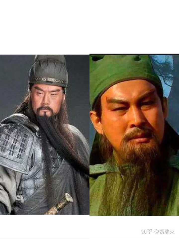 两版关羽的演员是于荣光和陆树铭( 陆树铭在《大话西游》中饰演牛魔王