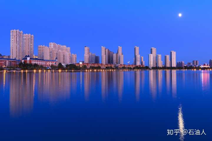 黑龙江省,大庆市,三永湖,夜景