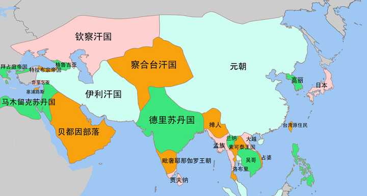 元朝时期的蒙古帝国