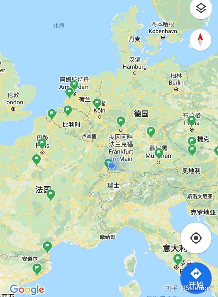 德国西南部城市,位于德法瑞三国交界 向西30km到法国科尔马市,b站好像