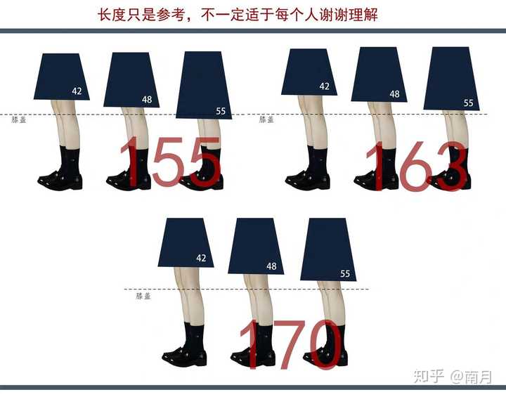不穿鞋净身高166,jk裙长度的选择推荐?42还是45还是48