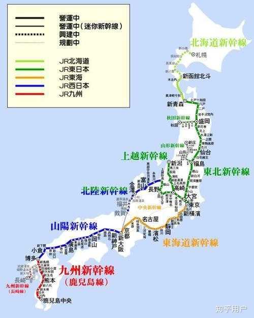 这个是新干线线路图