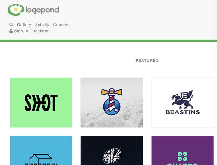 logopond:logo设计网站,展示国内外优秀的logo设计作品.