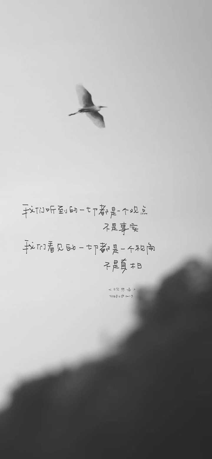 我们听到的一切都是一个观点,不是事实;我们看见的一切都是一个视角