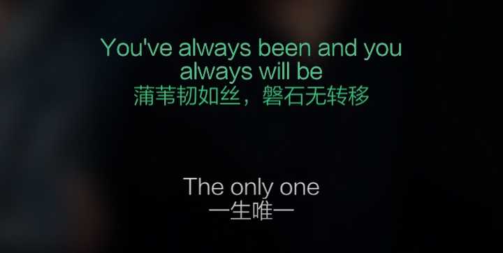 always been and you always will be ,字面意思就是"(不论过去还是