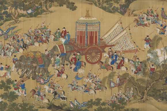 截图自《张议潮出行图研究——兼论唐代节度使旌节制度》