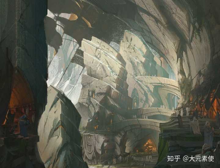 巨神峰的建筑风格是石头与山.