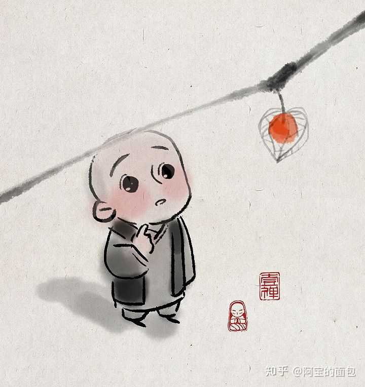 一禅小和尚的漫画那种水墨画风怎么画出来?