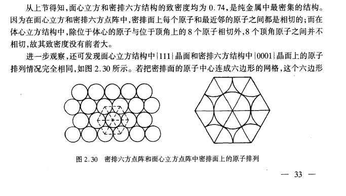 六方最密堆积和面心立方最密堆积的区别?