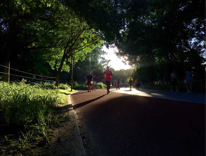 夏天在奥林匹克公园跑步拍的,一看到照片就觉得夏天的味道扑面而来