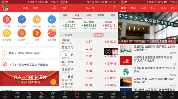 炒股软件哪家强,同花顺,大智慧等等?