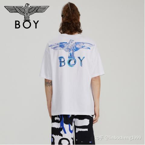 boylondon满印黑白logo衬衫