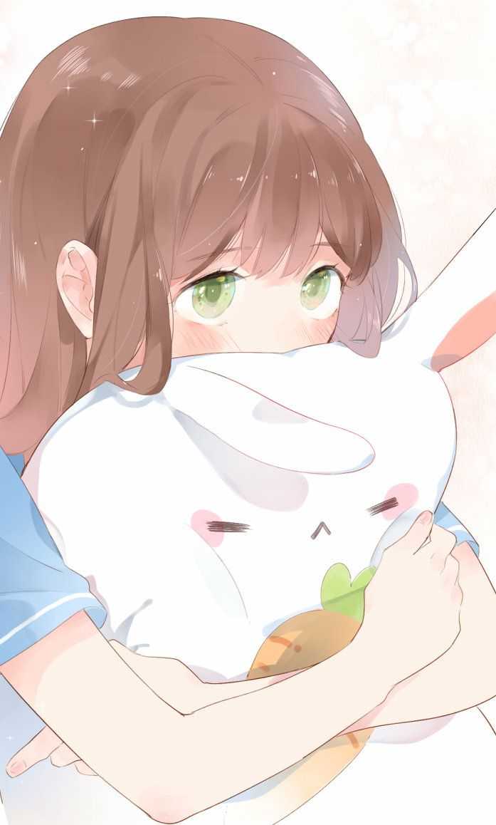 有没有女生抱着兔子的图片,壁纸或头像?