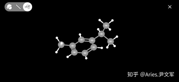 间甲异丙苯的化合物结构是什么?