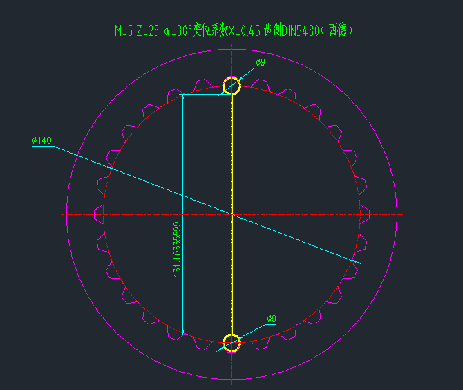 单齿内花键两针测量跨棒距已知,改为三针测量跨棒距,如何按照2针跨棒